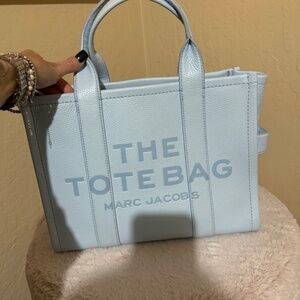 Medium leather baby blue Marc Jacobs Tote Bag
